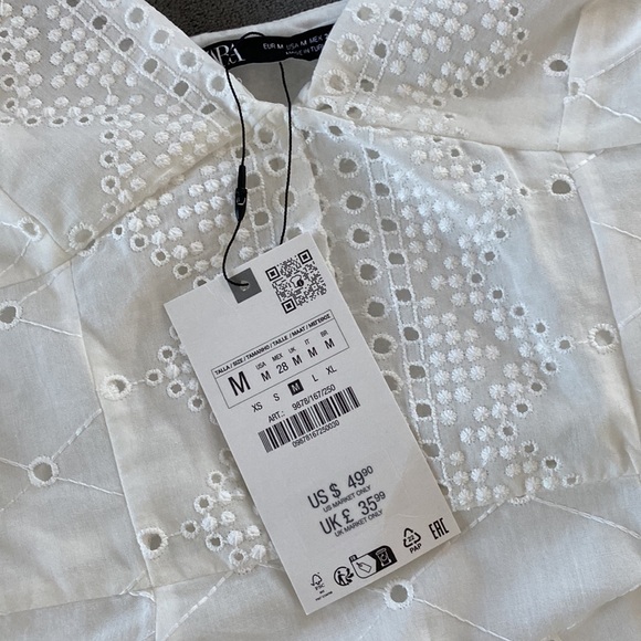 Zara Embroidered Dress NWT - Picture 5 of 5